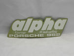ALPHA PORSCHE 962 Sticker